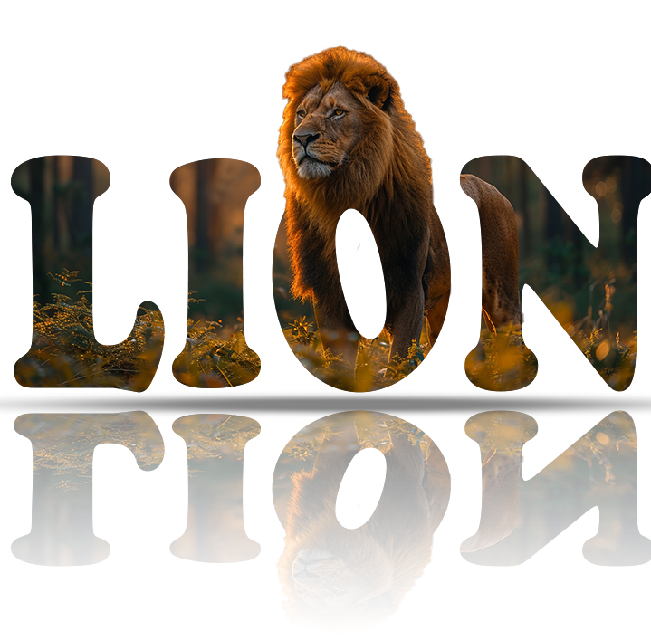 Lion Typography